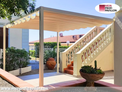 Pergola 5x5 Überdachung Pavillon Terrassenüberdachung Zelt Terrasse Sonnenschutz