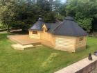 Ferienhaus Grillkota Grillhütte Doppelkota KOTA9. 2 9. 2m Fichte