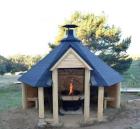 Gartenhaus Grillhütte KOTA Grillplatz offen 9. 2m Vereinshaus Kiefer