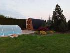 Sauna Gartensauna Sauna POD L300 Vorraum 45mm Kiefer